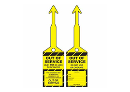 Lockout Tags Ezi-Lock TEL-102 - Must Not Be Used Or
